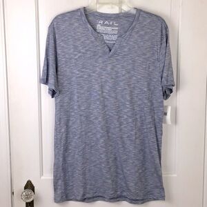 RAIL Slub V-Neck T-Shirt Size L NWT